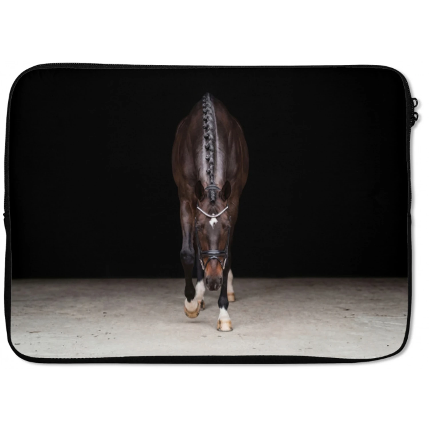 Paard - Modern - Portret laptophoes neopreen klein -zkaufland3dotto