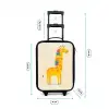 Giraffe - Dier - Kleurrijk Kinderkoffer - Zwart klein -productfoto_formaten
