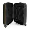 Bruin slangenhuid met symmetrische schubstructuur NBS - Handbagage koffer - Volwassenen Unisex middel -binnenkant