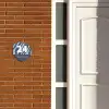 Blauw zebra - Klassiek Naambord Organisch middel -sfeer3