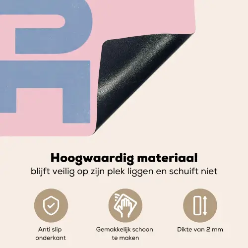 Nice - Paars - Roze Inductie beschemer met haakjes klein -ky-onderkant-nl