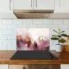 Watercolor - Goud - Roze - Abstract - Kunst keuken achterwand spatscherm klein -sfeer2