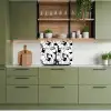 Lijnen - Gezichten - Zwart - Wit keuken achterwand 2 middel 865 -sfeer3
