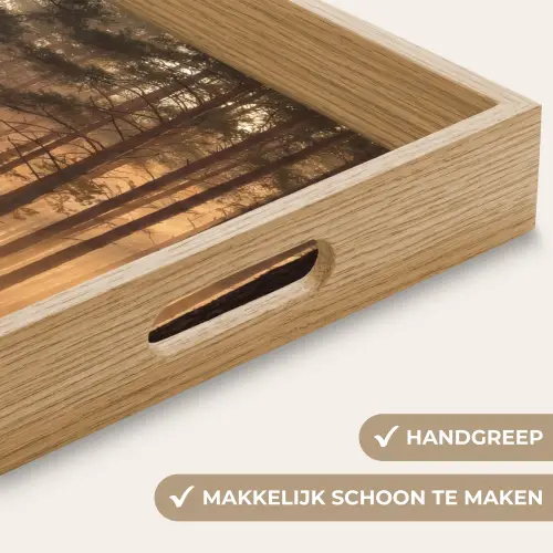 Bos - Mist - Zonlicht Dienblad Rechthoek middel -USP_HandgreepNL