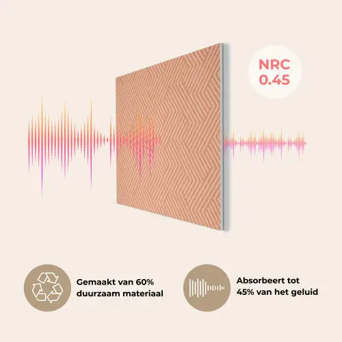 Oranje - Strepen - Patroon PET vilt klein 837 -USP_NL