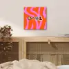 Zebraprint - Grafisch - COOL - Oranje aluminium wit klein -sfeer3