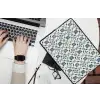 Grafisch - Tegel - Blauw laptophoes neopreen klein 279 -bureau