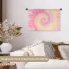 Patroon - Tie Dye - Pasteltinten - Roze Wandkleed katoen klein -sfeer1