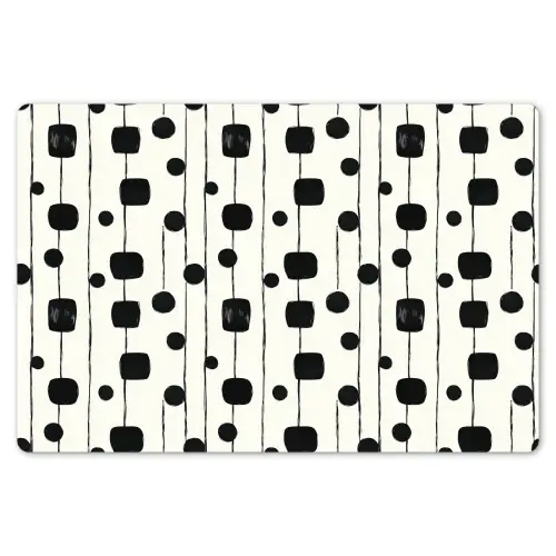 Grafisch - Modern - Zwart Placemat vinyl groot 368 -zzsfeer1_Kitchenyeah-website