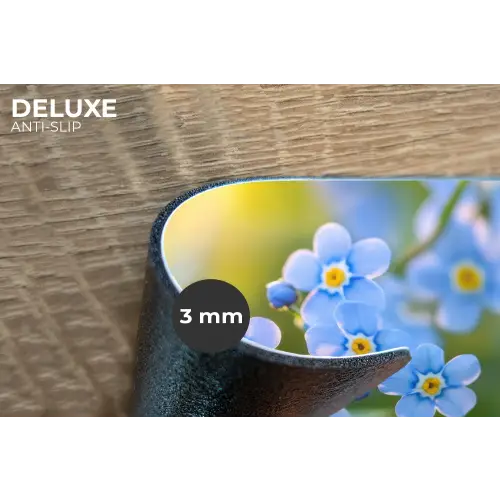 Bloemetjes - Blauw - Vergeet mij nietjes Placemat vinyl groot -closeup