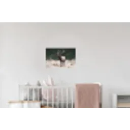 Edelhert - Gewei - Schildering - Rustiek Muursticker klein -kinderkamer