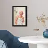 Vrouw - Douche - Roze fotolijst zwart zonder passe partout klein -sfeer4
