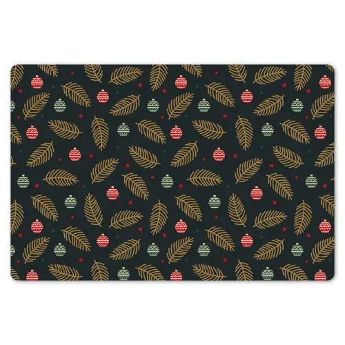 Patroon - Kerst - Symbolen - Groen Placemat vinyl groot 368 -zzsfeer1_Kitchenyeah-website