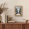 Bomen - Gezicht - Bladeren - Moderne kunst Light Box met kabel (Tafellamp) klein -sfeer2