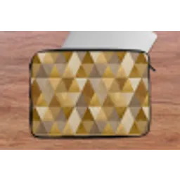 Geometrisch - Driehoek - Goud laptophoes neopreen klein 279 -tafel