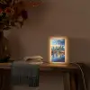 Zonsondergang Frankfurt - Stad - Skyline - Water Light Box met kabel (Tafellamp) klein -sfeer4