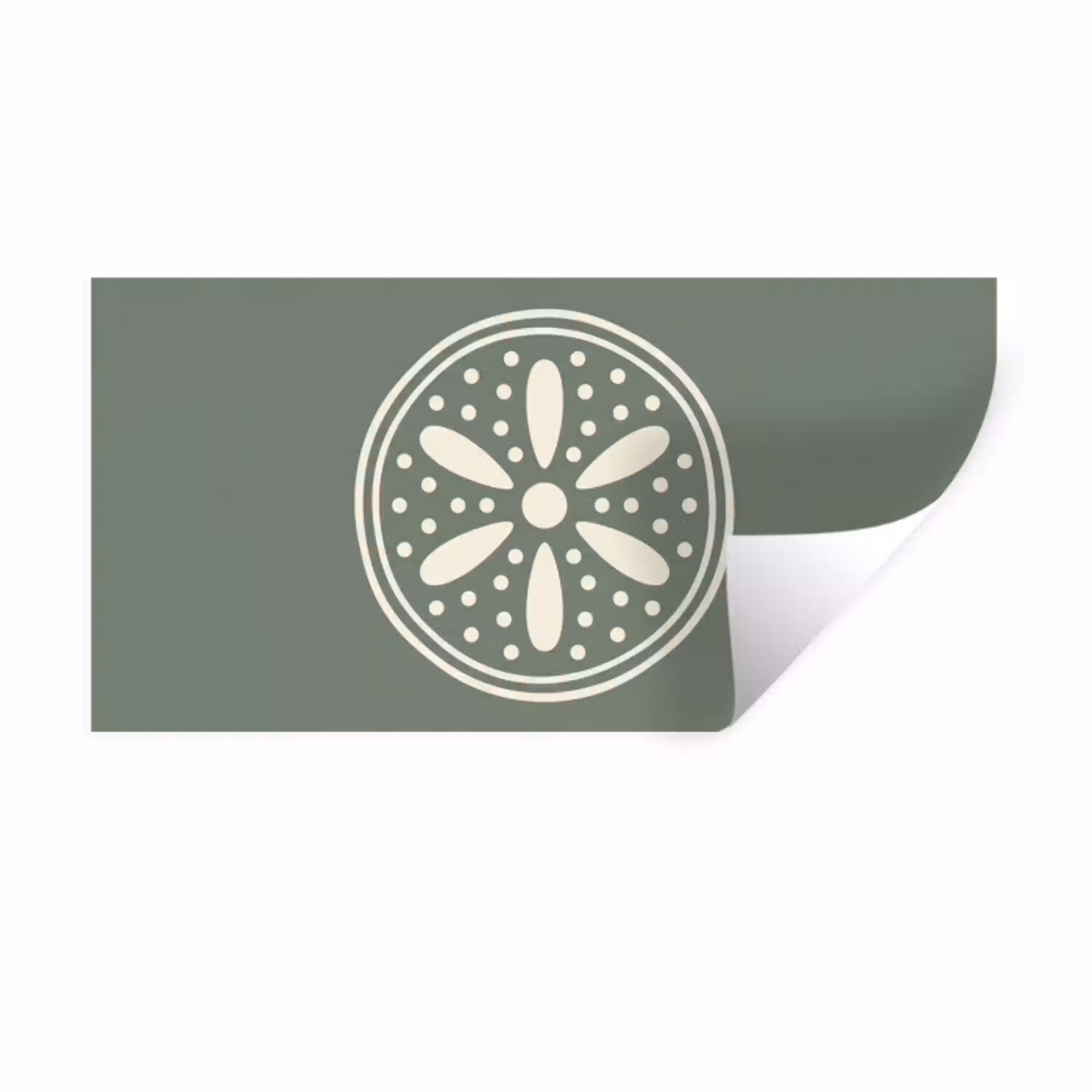 Patroon - Cirkel - Abstract - Groen - Decoratie Muursticker klein -3d