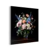 Pastel - Bloemen - Glazen - Vaas aluminium wit klein -3d