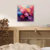 Bloemen - Roze - Watercolor - Kunst aluminium wit klein -sfeer3
