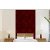 Bloemen - Donkerrood - Patroon fotobehang vinyl groot 64 -bed