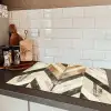 Vintage Chevronhout Inductie beschermer vinyl 3mm klein -sfeer3