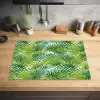 Mosgroen - Bladeren - Overlapping Inductie beschermer vinyl 3mm klein 276 -sfeer5