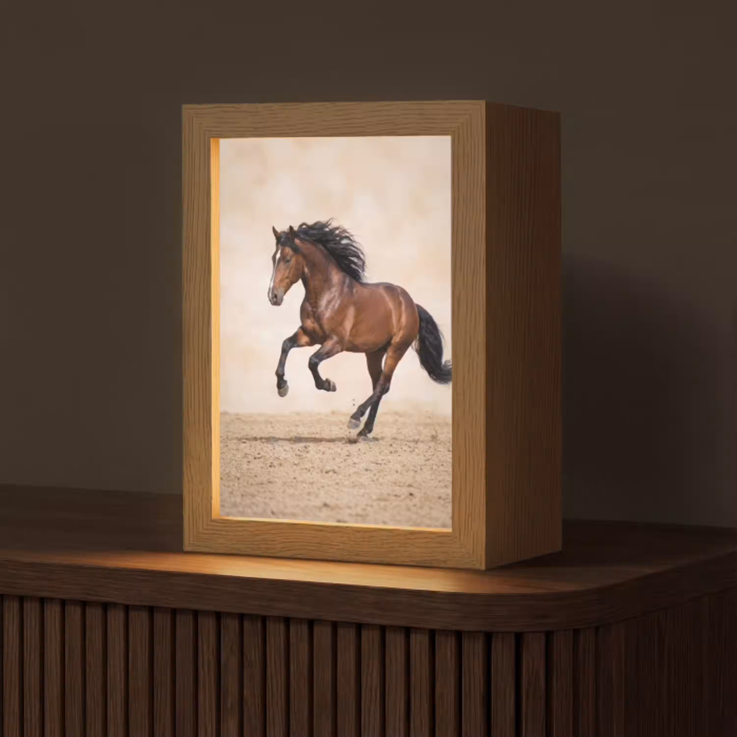 Paard - Galop - Energie Light Box met kabel (Tafellamp) klein -z3d_website