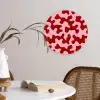 Modern - Abstract - Rood Wandcirkel kunststof plaat 5mm dik klein 188 -sfeer4