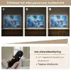 Blauw - Orchidee - Elegeant Light Box met batterij (Wandlamp) middel -USP_dimbaarNL