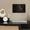 Beer - Bruin - Pak - Hoed poster papier klein -sfeer1