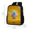 Snoep - Monster - Regenboog Rugzak - Zwart middel -productfoto_formaten