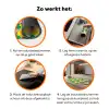 Ananas - Geel - Groen - Tropisch Inductie beschermer vinyl 3mm klein 276 -zzzzzzz-td-werking