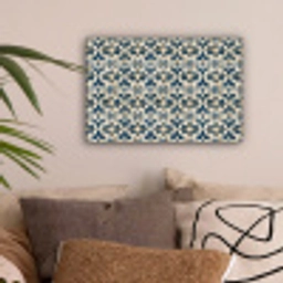 Tegel - Patroon - Blauw - Beige canvas 2cm klein 34 -sfeer1