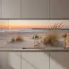 Pier - Zonsondergang - Strand keuken achterwand 2 middel zz_3dshopping