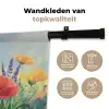 Weide - Bloemen - Kleurrijk Wandkleed katoen klein -sfeer2