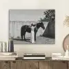 Vrouw - Paard - Artistiek PET vilt klein -sfeer1