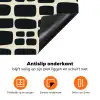 Modern - Organisch - Zwart Inductie beschermer vinyl 3mm klein 276 -zzzzzzz-td-onderkant