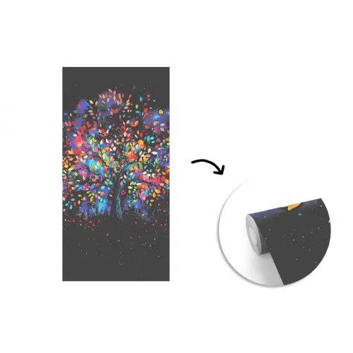 Kleurrijk - Boom - Magisch - Abstract fotobehang vinyl groot -3d