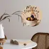 More espresso - Koffie - Eend Wandcirkel behangsticker klein -sfeer3