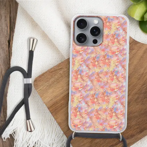 Abstract - Multi - Kleur - Verf Hoesje iPhone 16 Pro Max met koord klein 804 -sfeer4