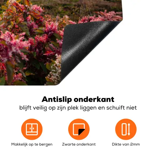 Alpengloed en Wilde Bloemen Inductie beschermer vinyl 3mm klein -zzzzzzz-td-onderkant