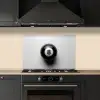 Biljartbal - Getal - Acht - Wit keuken achterwand spatscherm klein -sfeer1