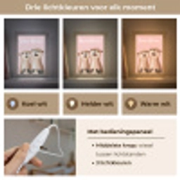 Otters - Glimlach - Bruin Light Box met kabel (Kinderlampje) klein -USP_lichtkleurNL