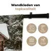 Huis - Bos - Winter - Natuur - Sneeuw Wandkleed katoen klein -sfeer2