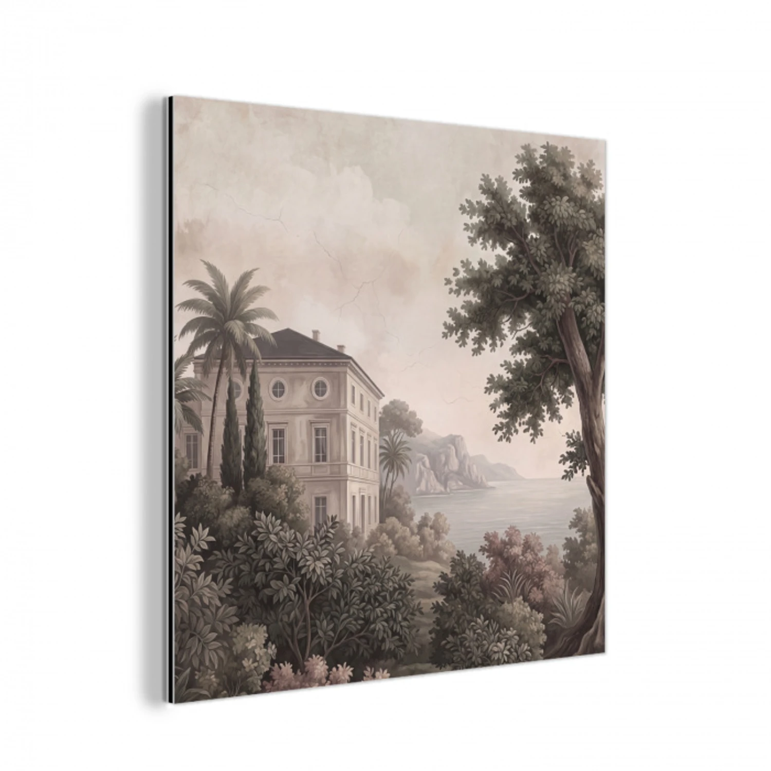 Zee - Villa - Beige aluminium wit klein -3d