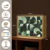 Abstract - Groen - Vormen Light Box met batterij (Wandlamp) middel -USP_websiteoverzichtNL