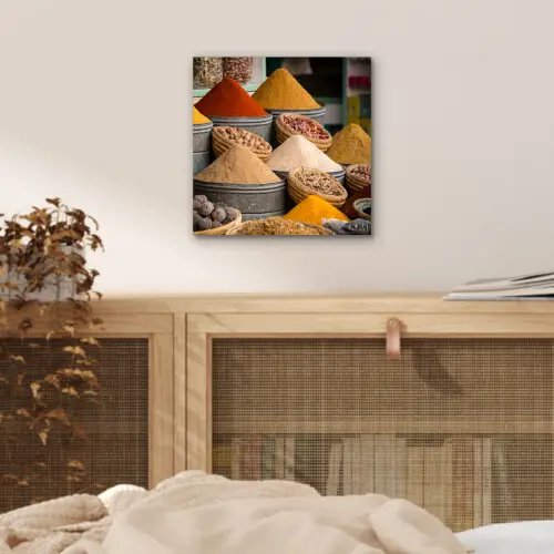 Kruiden - Ton - Specerijen - Geel - Bruin aluminium wit klein -sfeer3