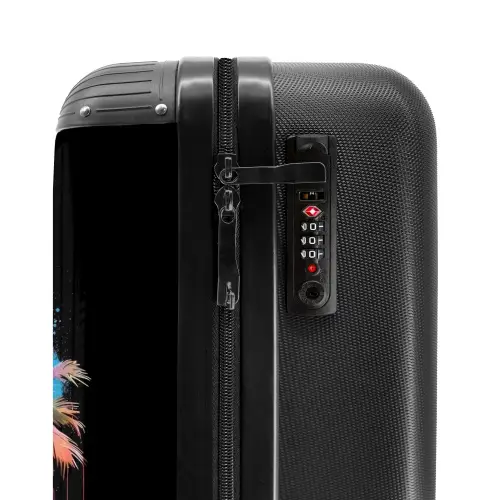 Palmbomen Besmeurd met Verf Koffer - NBS - Handbagage middel -slot
