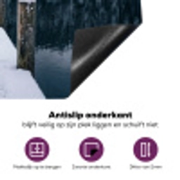 Steiger - Meer - Sneeuw - Bergen - Rustgevend Inductie beschermer vinyl 3mm klein -zzzzzzz-cc-onderkant