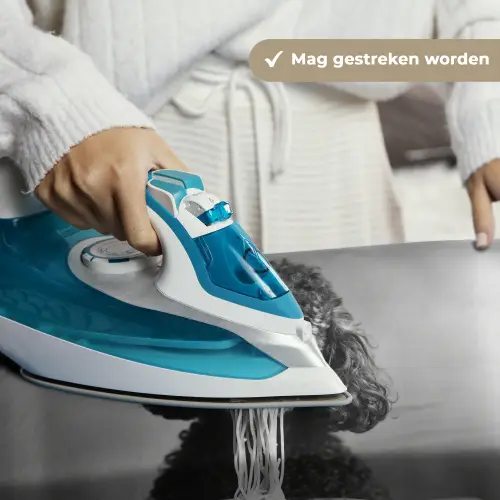 Poedel - Hond - Zwart - Wit - Schattig - Pasta Wandkleed katoen klein -sfeer9